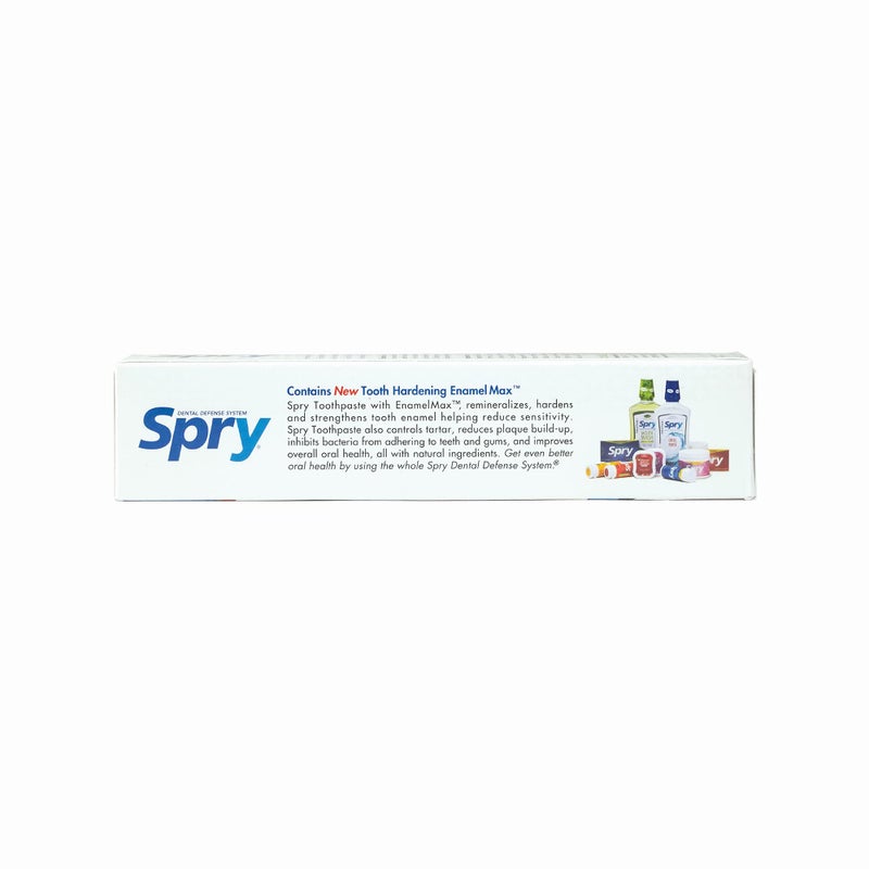 Spry Natural Xylitol Toothpaste 5oz for Adults and Kids - Fluoride Free, Gentle for Sensitive Teeth Whitening and Remineralizing, Breath Freshening, Mouth Moisturizing, Peppermint (Pack of 6) - Image 3